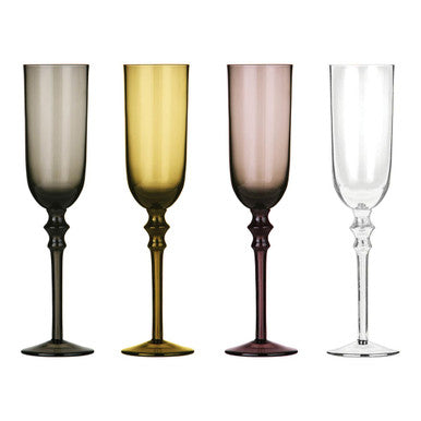 Set Of Four Tessa Champagne Glasses