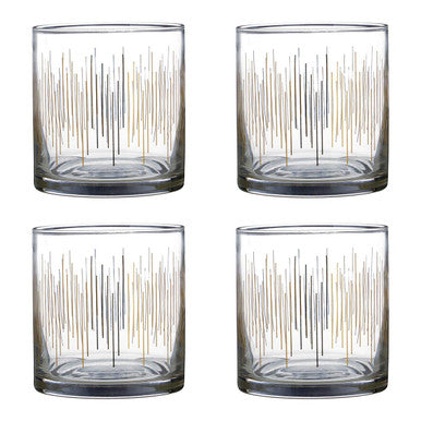 Jazz Glass Tumblers Set Of 4