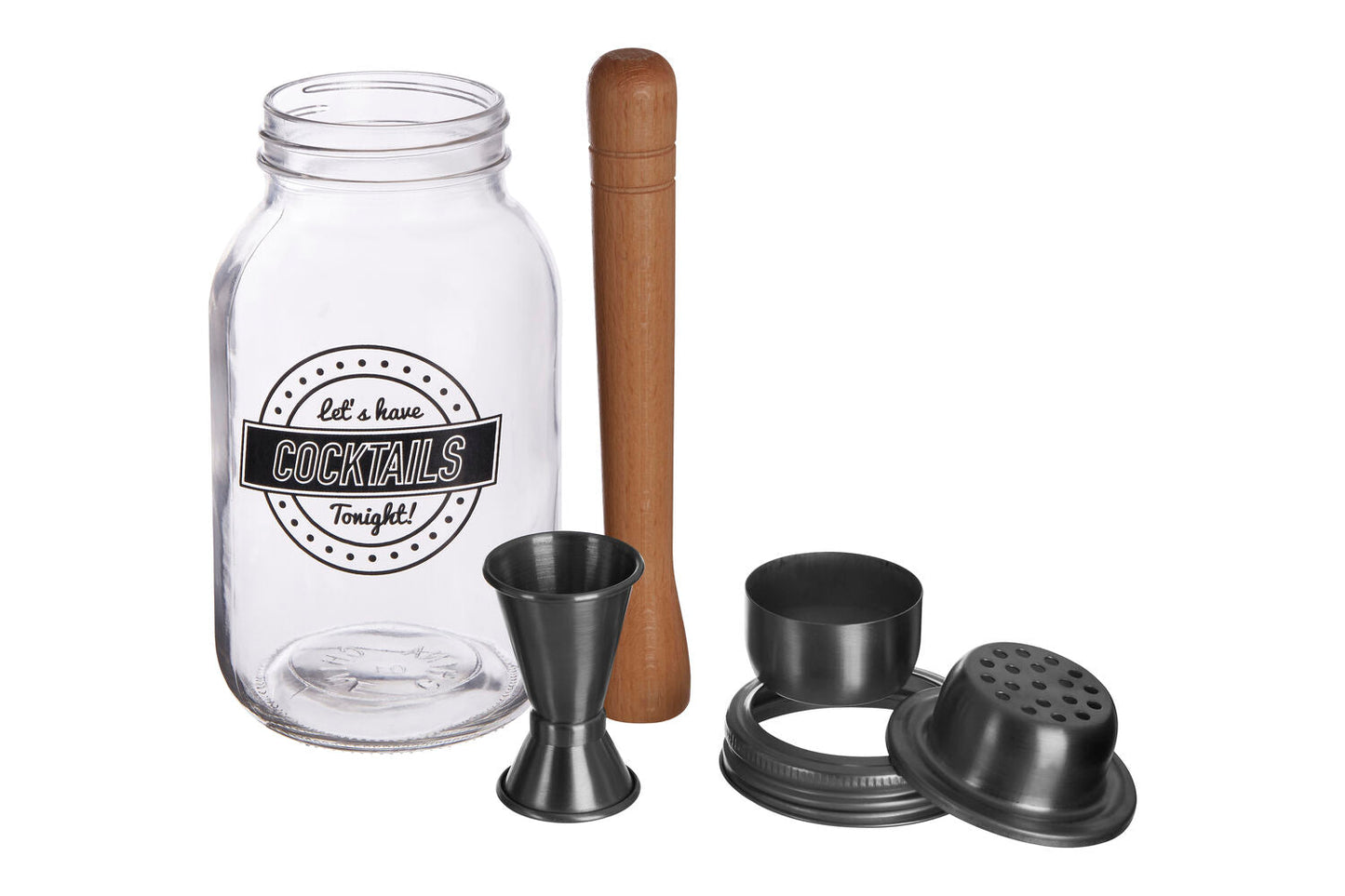 3 Piece Lets Have Cocktails Cocktail Jar | Ara