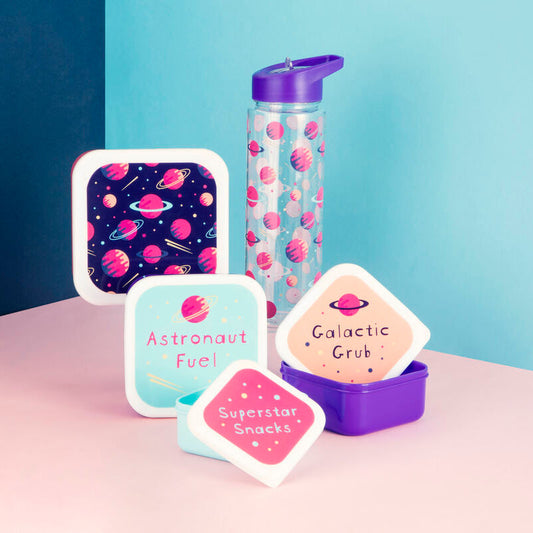 Kids Purple Space Water Bottle | Mimo