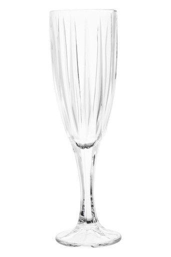 Set of 4 Crystal Champagne Flutes | Beaufort