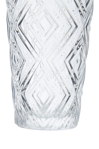 Fleur Set Of Four Clear Highball Glasses
