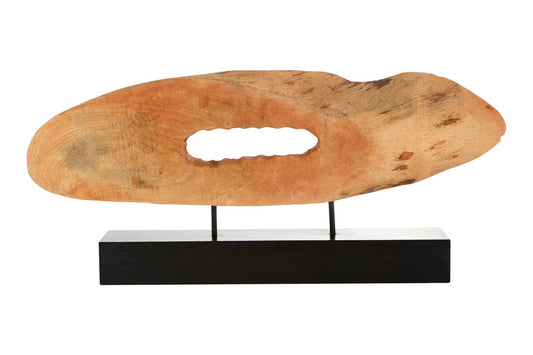 Fidel Natural Mango Wood Slice Sculpture