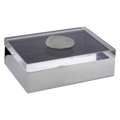 White Agate Large Trinket Box | Bowerbird