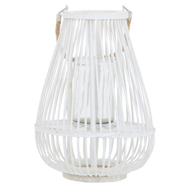 Small White Bamboo Lantern | Lentigo