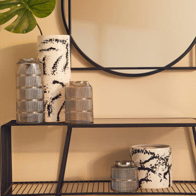 Sorrell Large Black And White Ceramic Vase