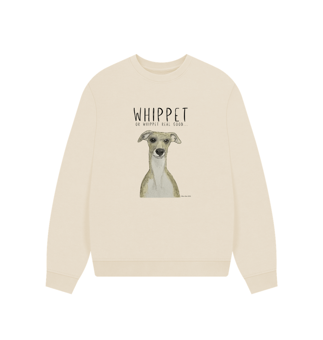 Whippet-Inspired Women’s Oversized Sweatshirt: Cozy, Cool, and Zoomie-Approved!