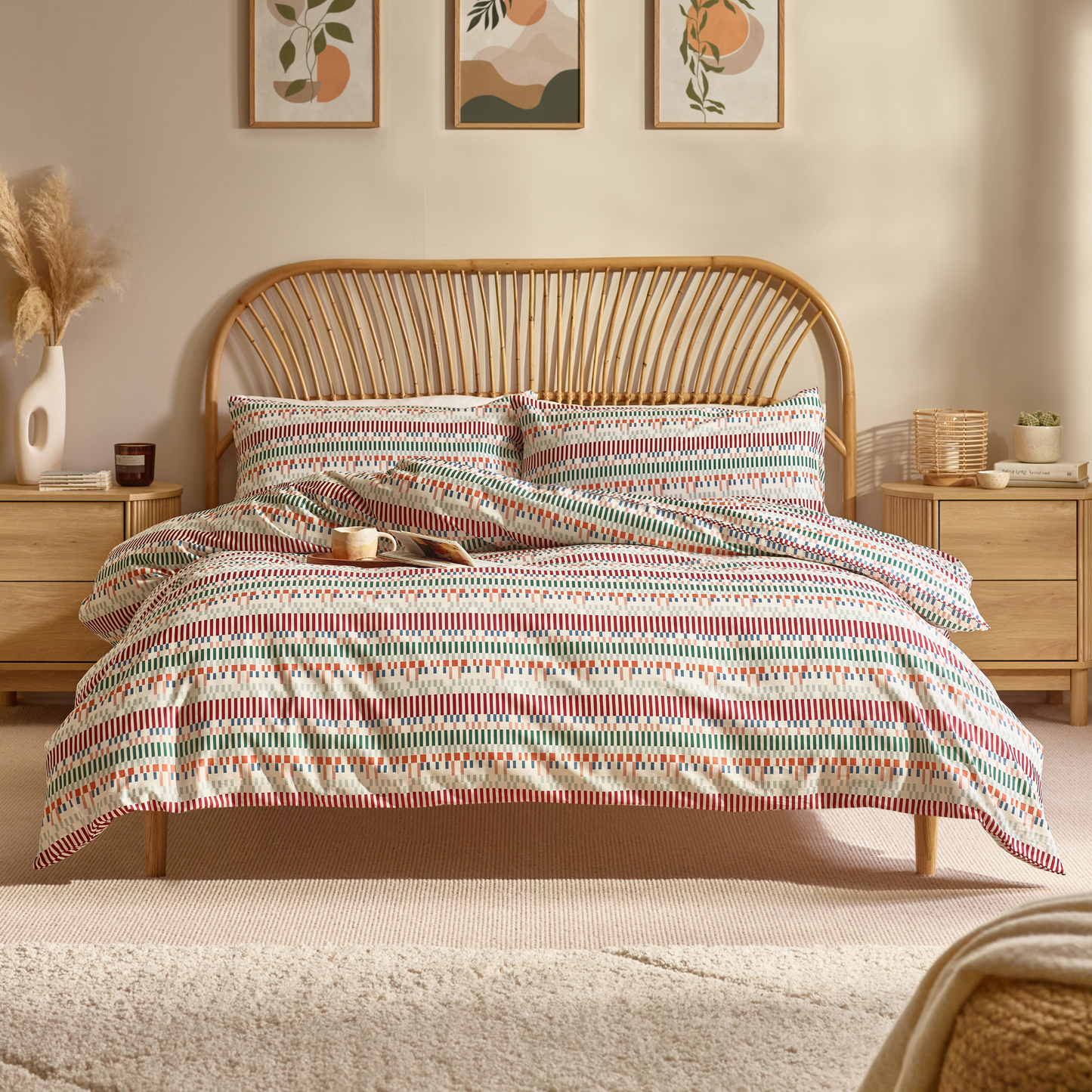 Aara Organic Cotton Fitted Sheet – Olive