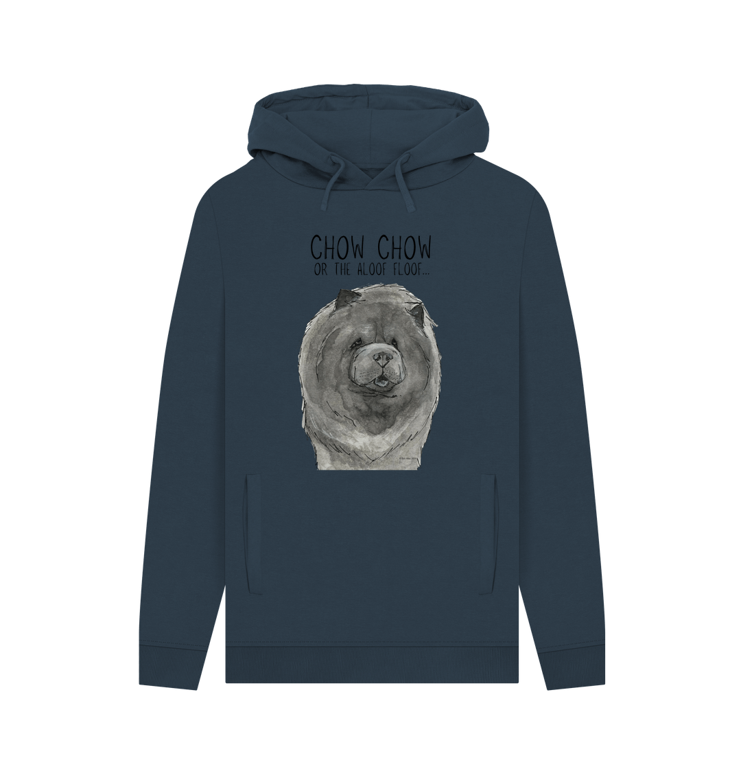 Blue Chow Chow Men's Hoodie – Featuring The Aloof Floof Design!