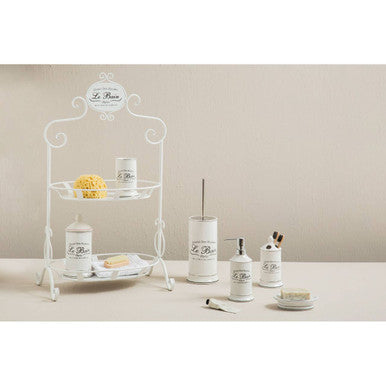White Ceramic Toothbrush Holder | Le Bain