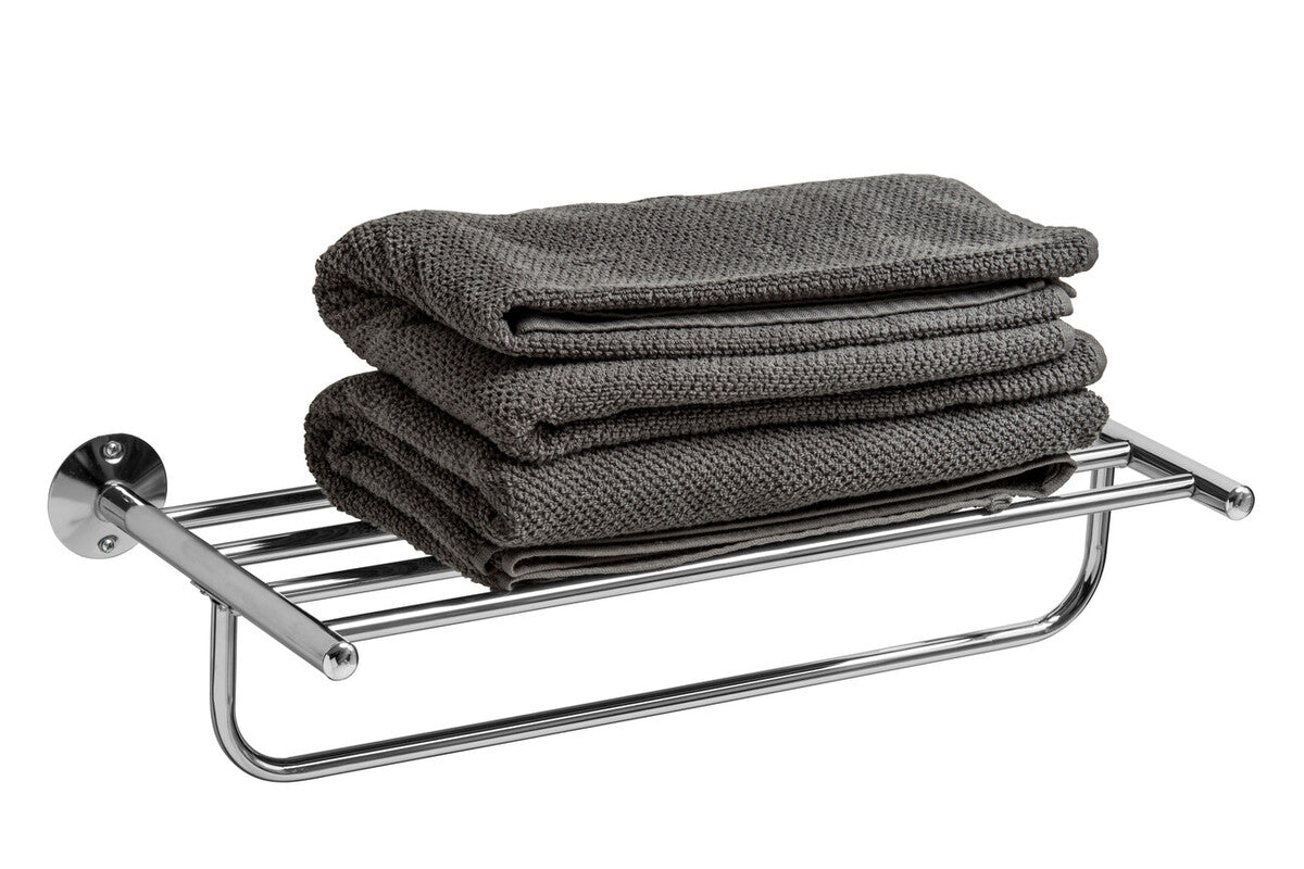Dara Wall Mountable Chrome Towel Shelf