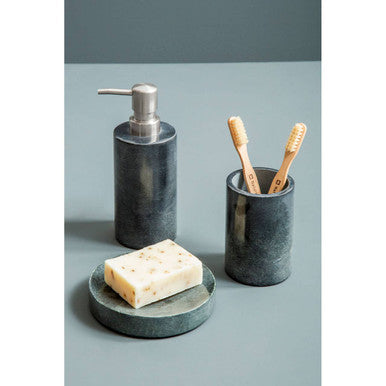 Kamal Dark Grey Marble Effect Tumbler