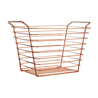 Shine Large Gold Finish Wire Basket