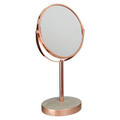 Neptune Copper Finish Round Swivel Bathroom Mirror