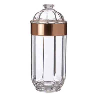 Large Rose Gold Acrylic Storage Jar