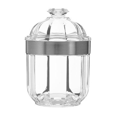 Small Silver Acrylic Storage Jar