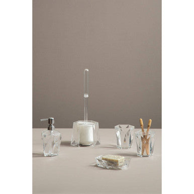 Dow Clear Acrylic Toilet Brush Holder