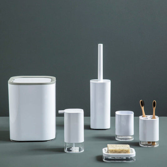 Ando White Acrylic Toothbrush Holder