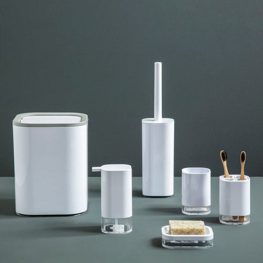 Ando White Acrylic Waste Bin