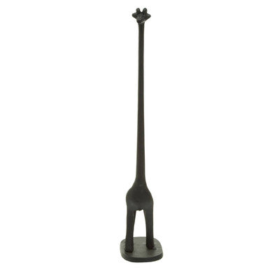 Fauna Black Giraffe Toilet Roll Holder