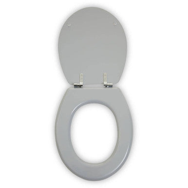 Brooks Grey Panel Effect Toilet Seat