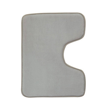Soak Light Grey Bath And Pedestal Mat Set