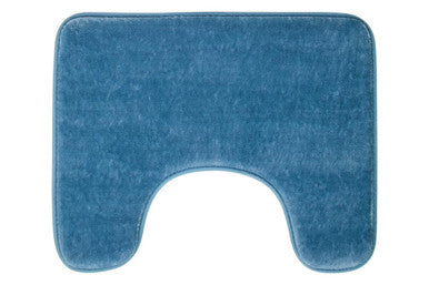 Soak Denim Blue Bath And Pedestal Mat Set