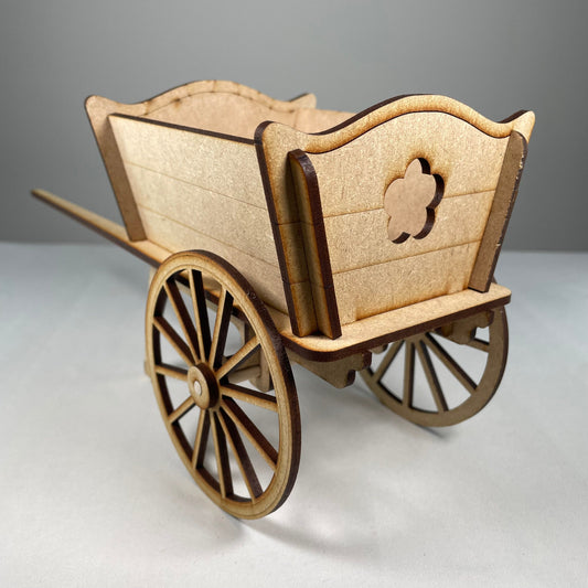 Cart Planter - Flatpack Model Kit By Curious Rabbit ®
