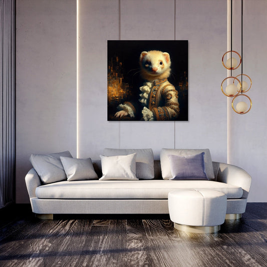 Regal Ferret Majesty Canvas