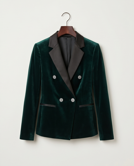 Green Double Breasted Dinner Jacket