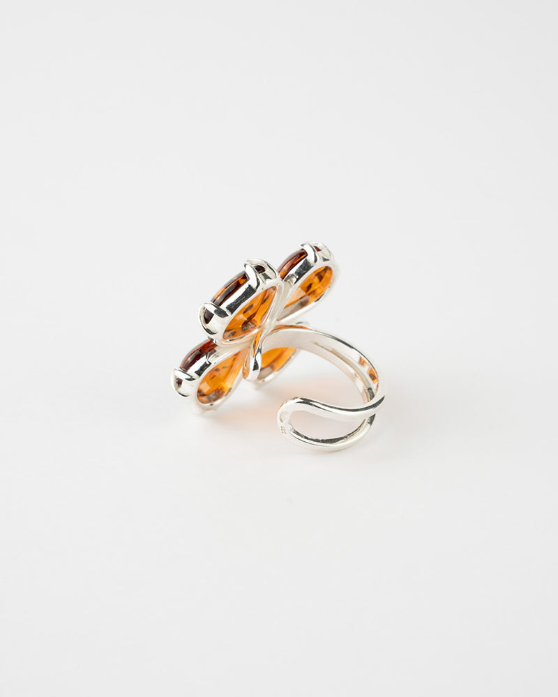 Statement Flower Adjustable Ring