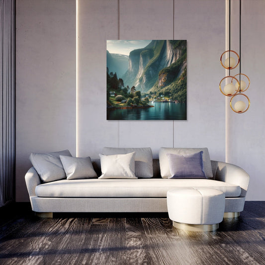 Tranquil Fjord Canvas