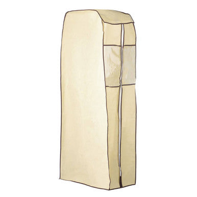 Verti Cream Polyester Hanging Wardrobe Cover