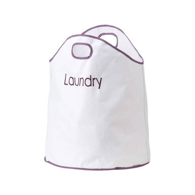 GreenLoop White and Purple Laundry Bag