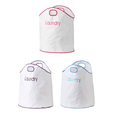 White and Purple Laundry Bag | GreenLoop