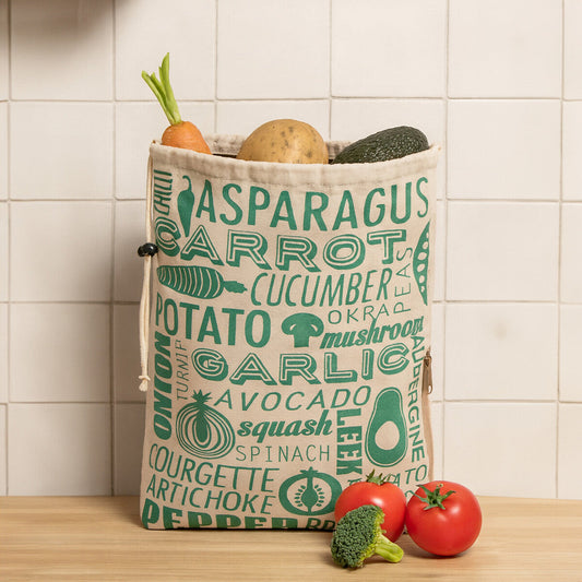 Porter Green And Natural Vegetable Bag