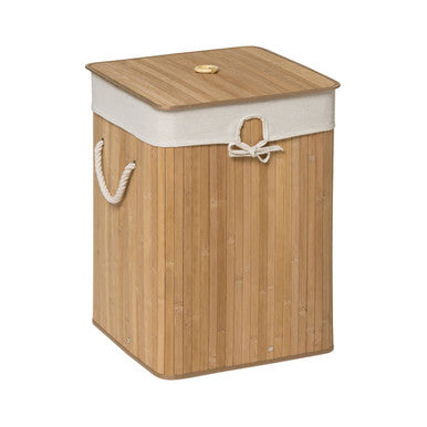 Kankyo Natural Bamboo Square Laundry Hamper