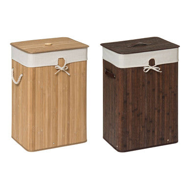 Rectangular Natural Bamboo Laundry Hamper | Kankyo