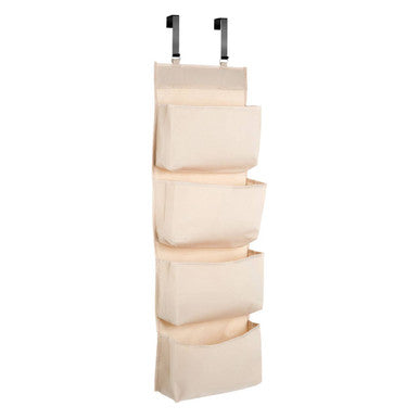4 Tier Cream Over Door Hanging Organiser | Verti