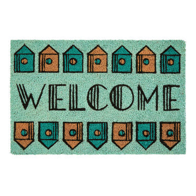 Welcome Home Light Green Doormat | Filta