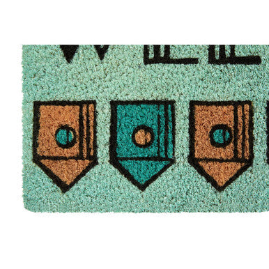 Welcome Home Light Green Doormat | Filta