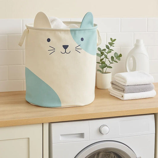 Mimo Cat Face Laundry Bag
