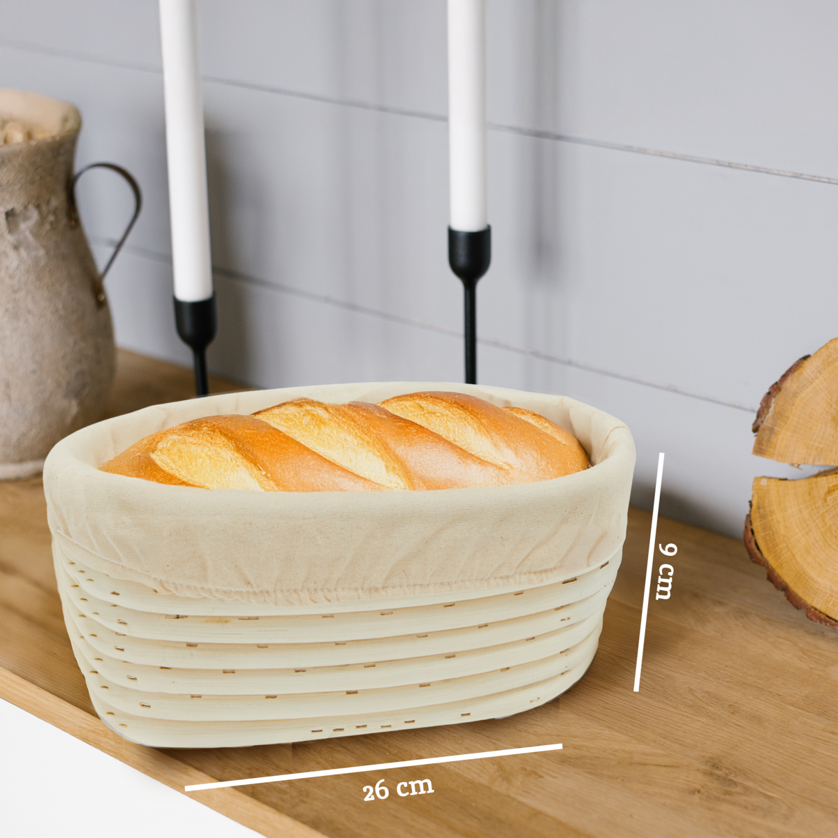 Rattan Oblong Bread Proofing Basket | Smith