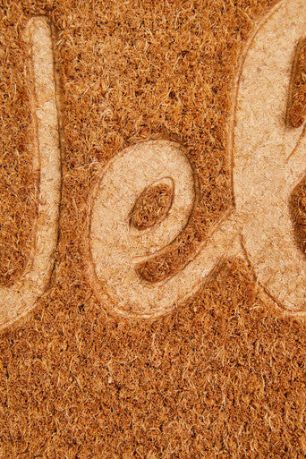 Filta Embossed Welcome Coir Rectangular Doormat