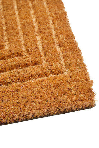 Geometric Embossed Coir Doormat | Filta