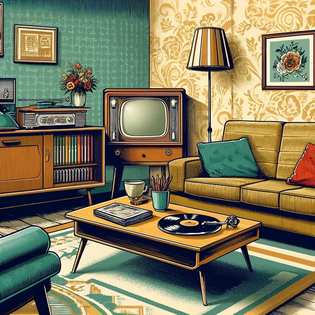1950s Living Room Canvas