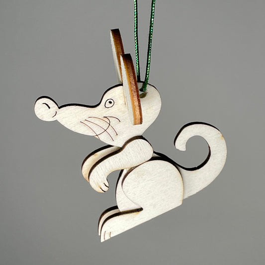 Mouse Bauble - Handmade Ornament by Curious Rabbit ®