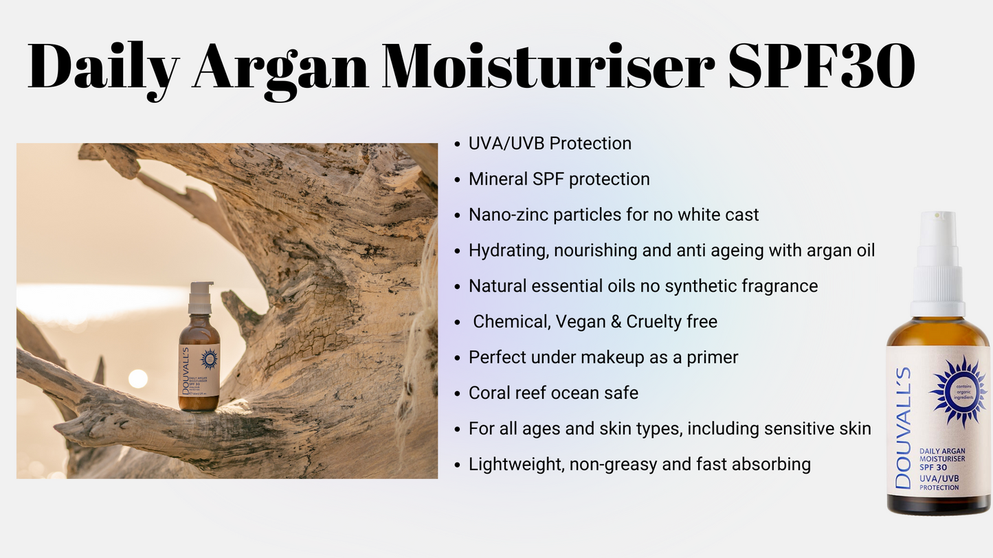 Argan Daily Moisturiser with SPF30 UVA/UVB protection 15ml