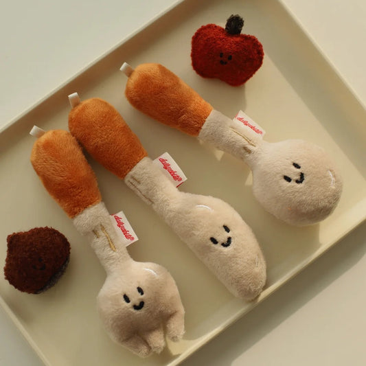 Daily White | Spoon And Fork Plush Charm