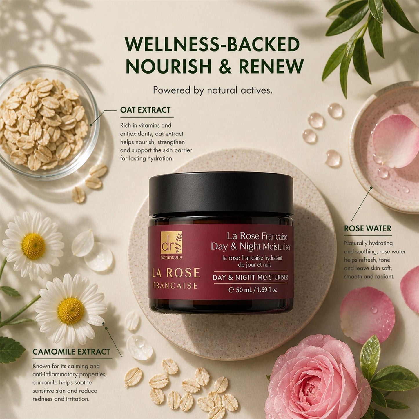 La Rose Francaise Day & Night Moisturiser 50ml